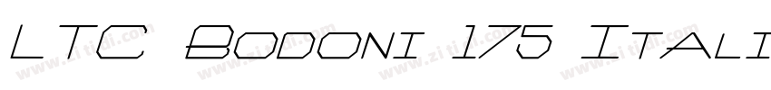 LTC Bodoni 175 Itali字体转换